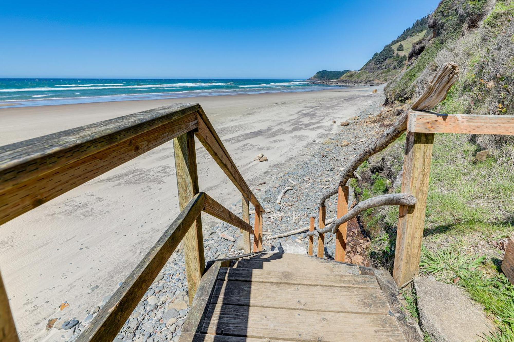 Epic Yachats Escape Oregon Coastline Beach, Views Exterior photo